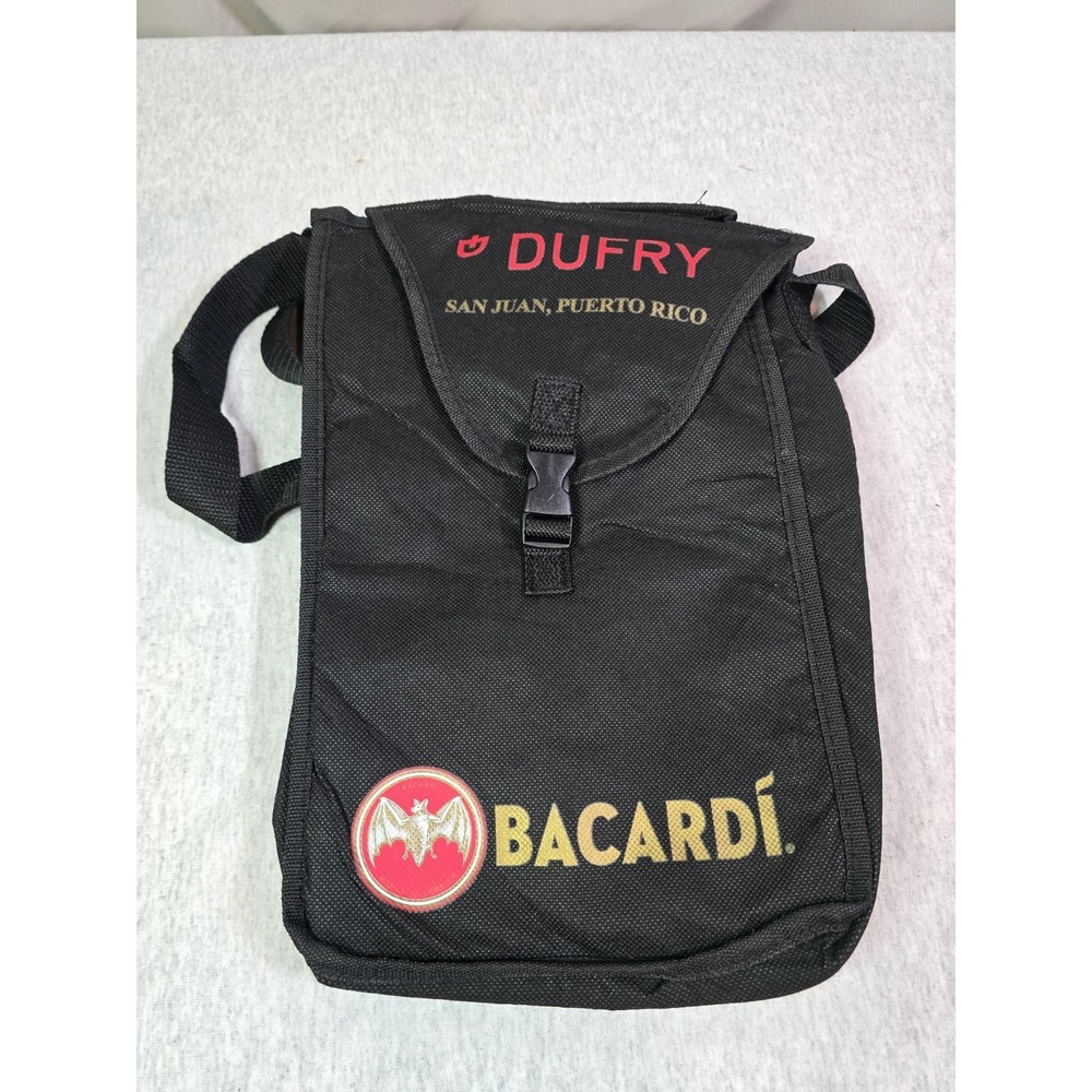 Bacardi Dufry Liquor Bottle Carry On Tote Bag dual bottle
